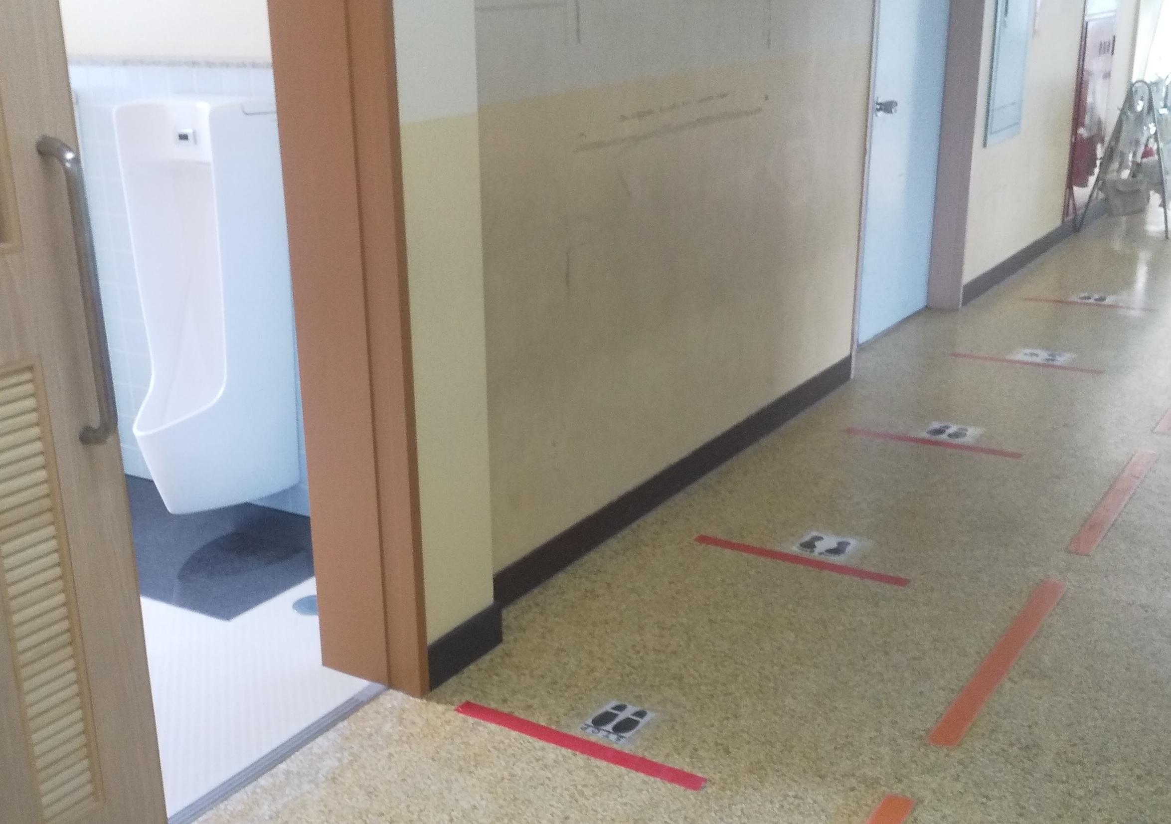 トイレ前の目印 トイレ前の目印