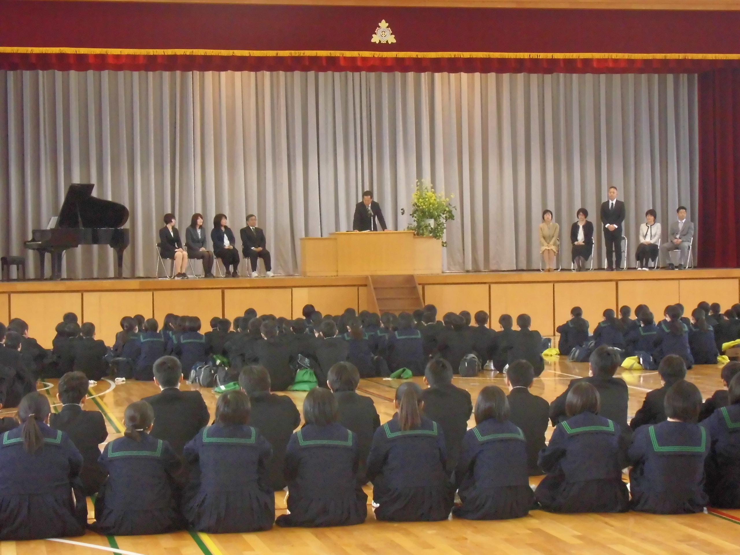 離任式ステージ風景 離任式ステージ風景